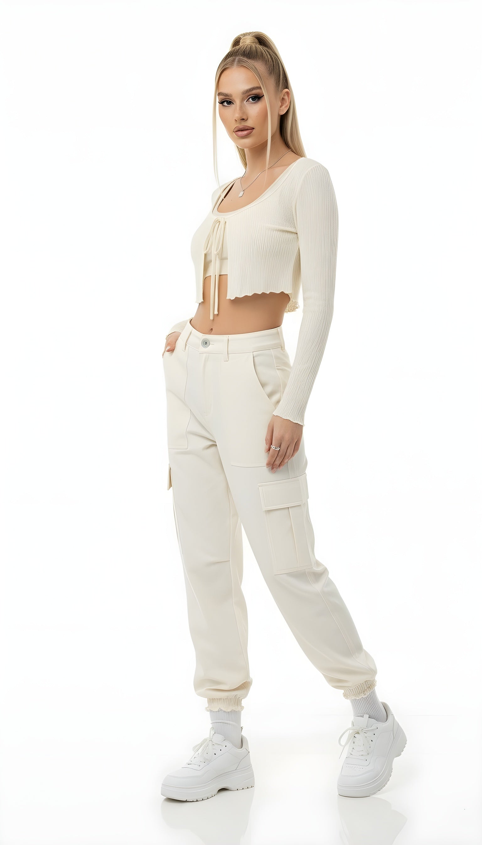 Romantic Thin Knit Crop Cardigan