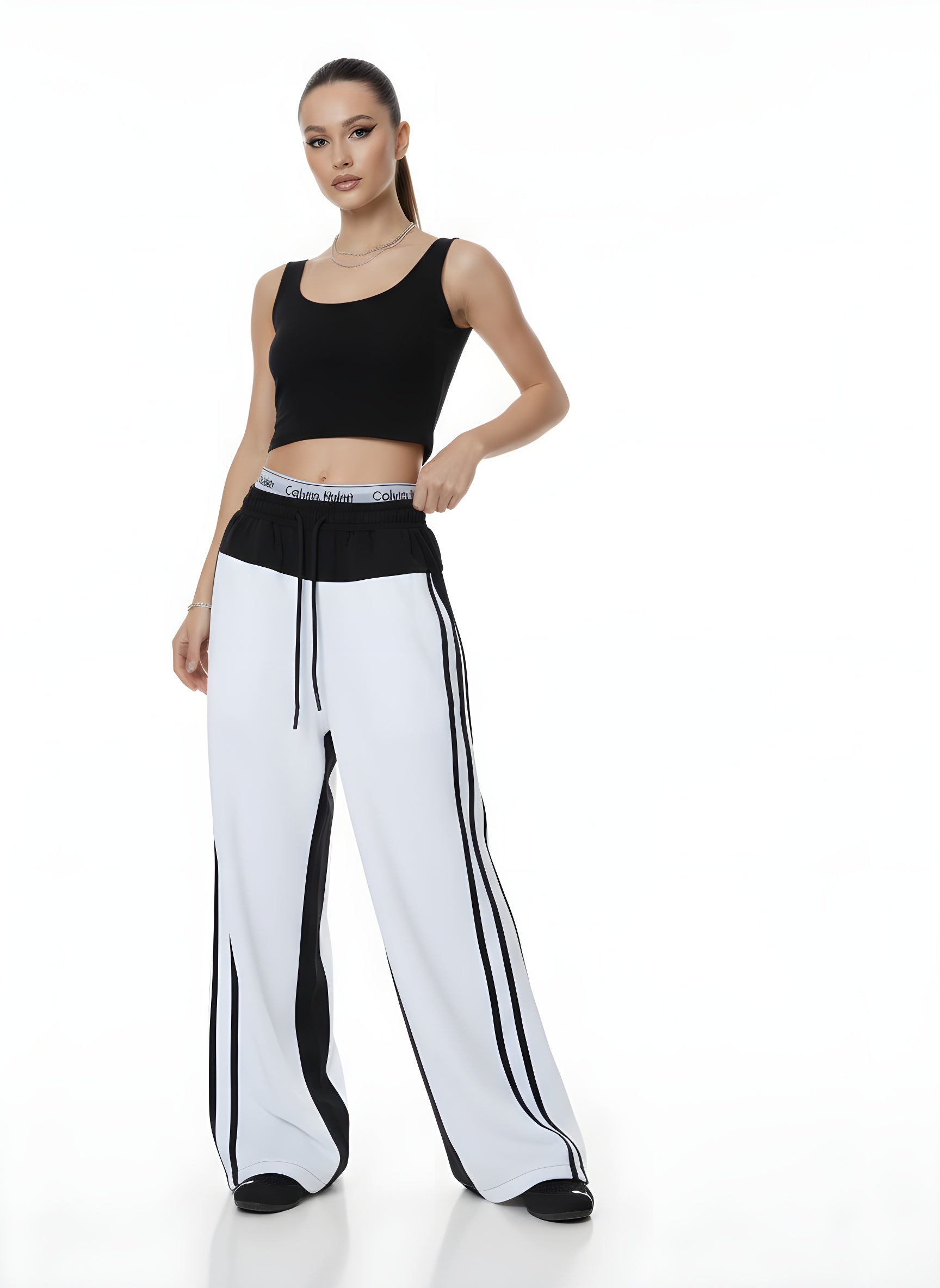 Loose Striped Sweatpants