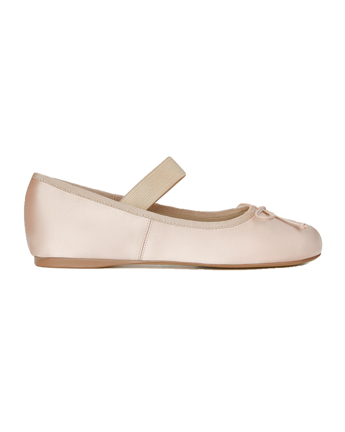 Satin-silk Bow Ballet Flats