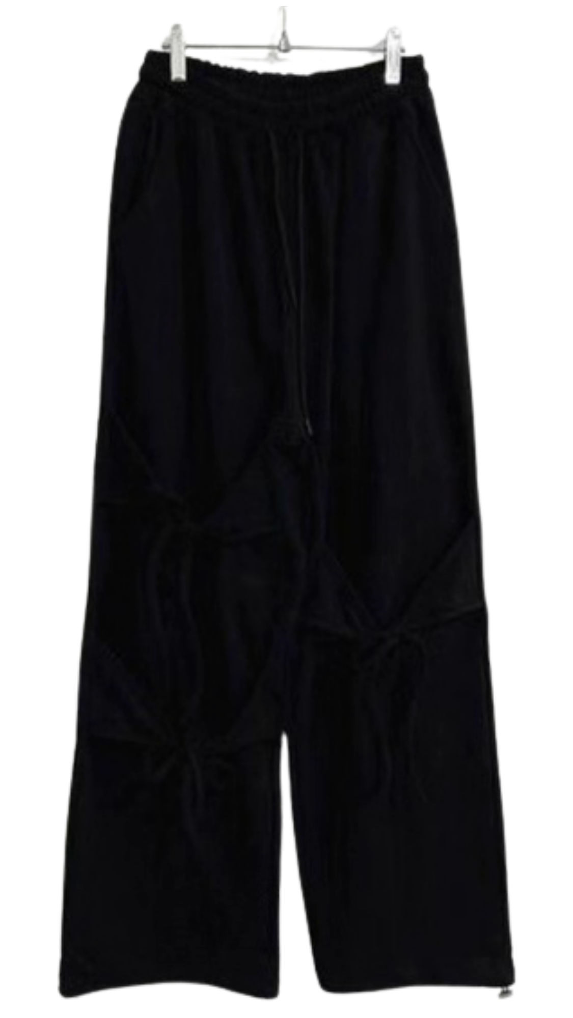 Deconstructed Strappy Wide-Leg Pants