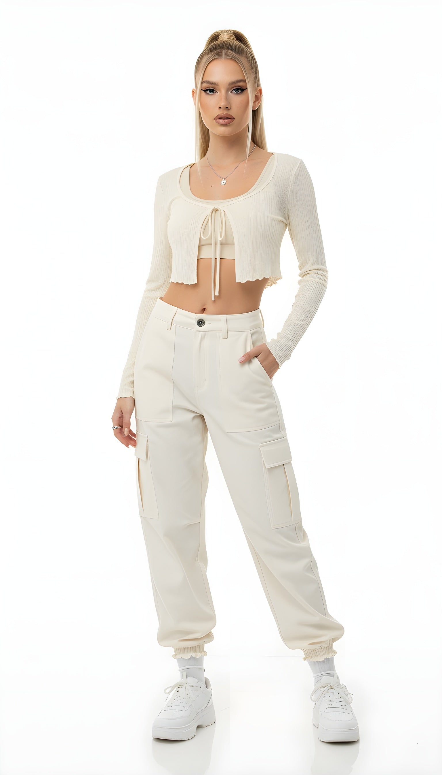 Romantic Thin Knit Crop Cardigan