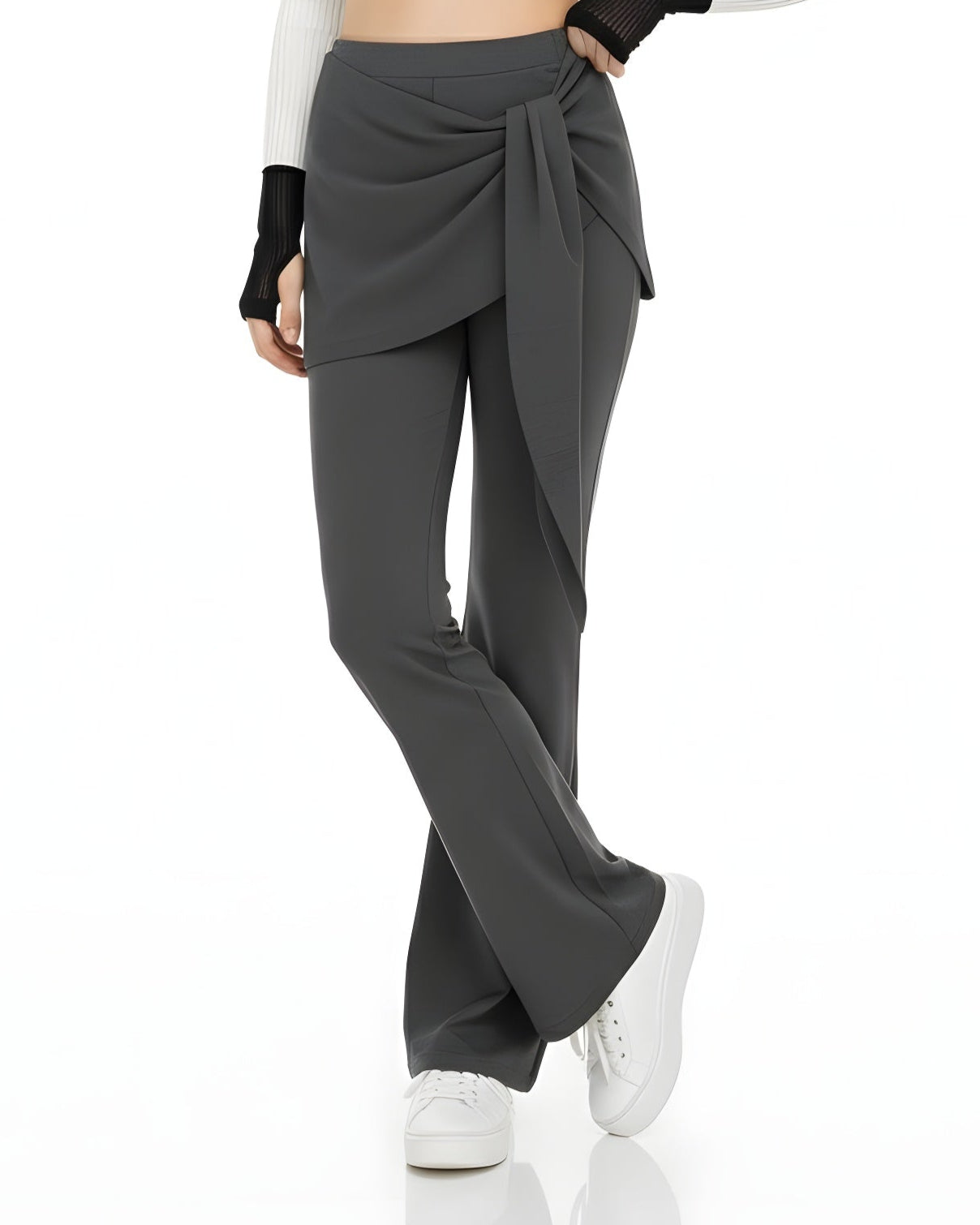 Balletcore High-Waist Bootcut Pants