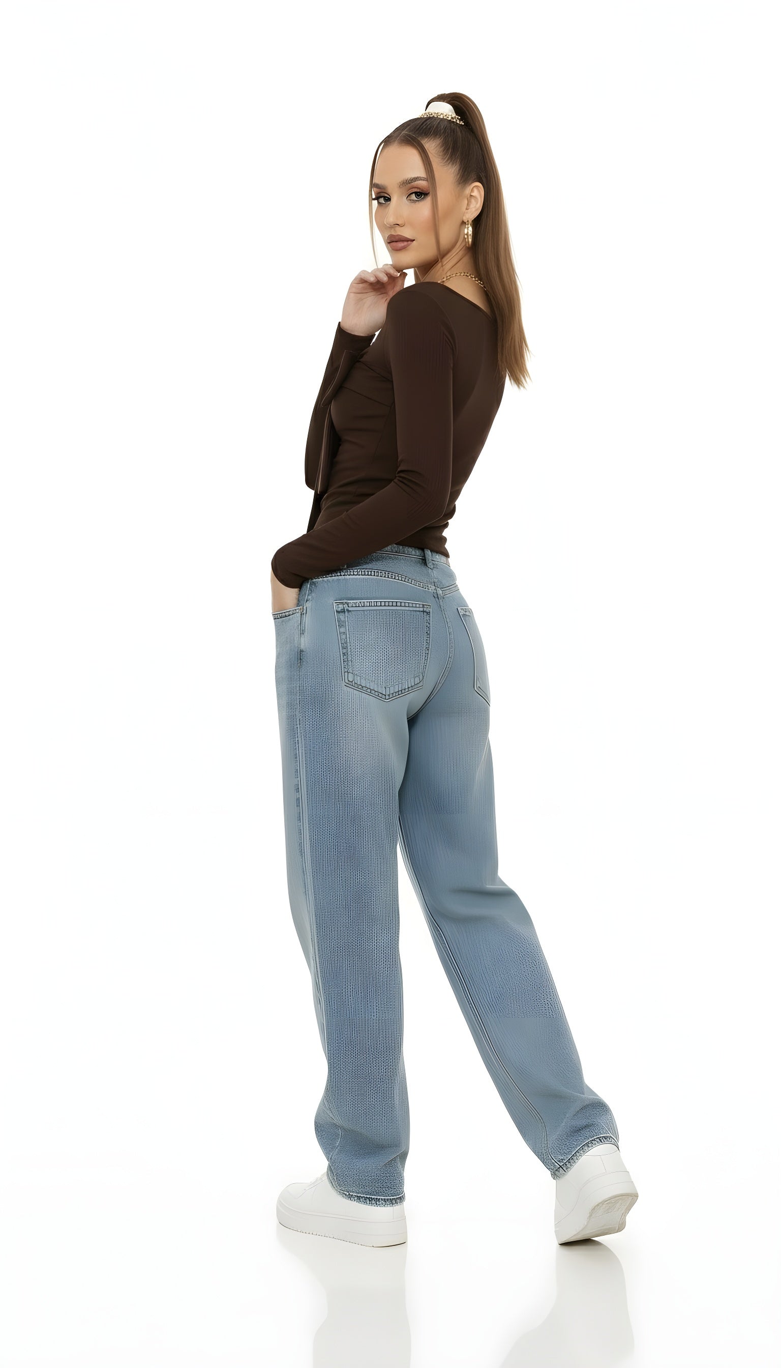 Balletcore Square Neck Bow Blouse