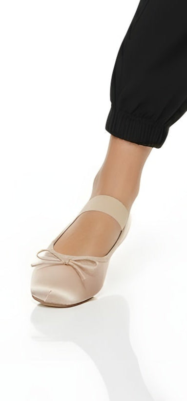 Satin-silk Bow Ballet Flats