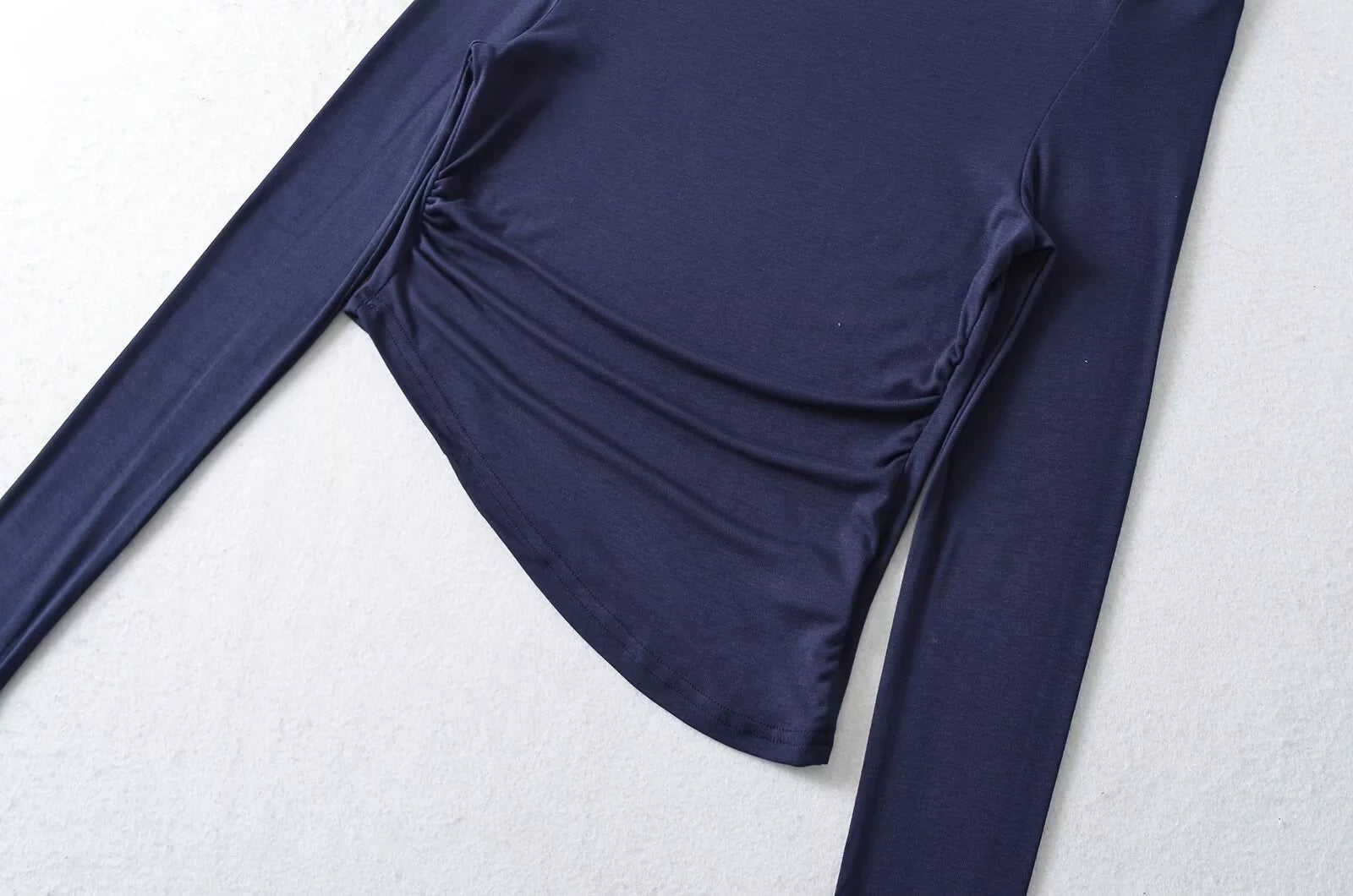 One-Shoulder Asymmetrical Long Sleeve Top