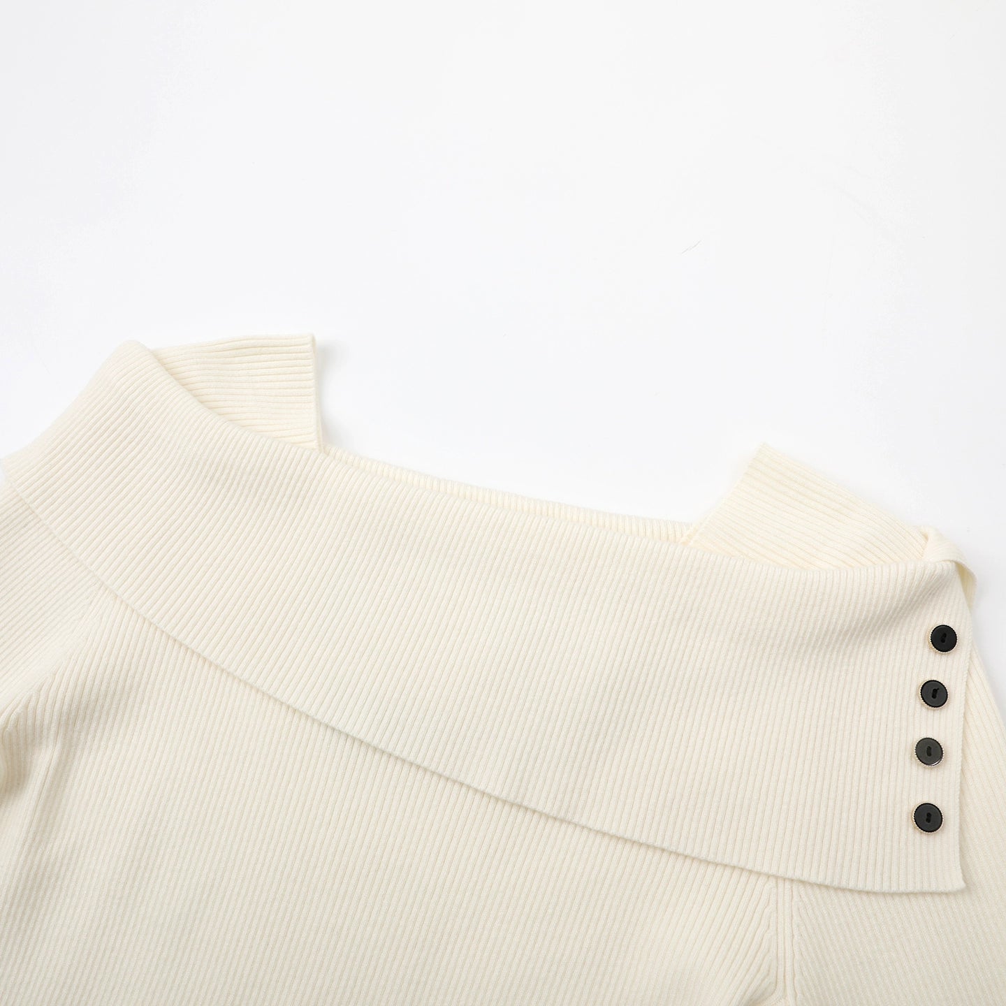 Balletcore Off-Shoulder Knit Top