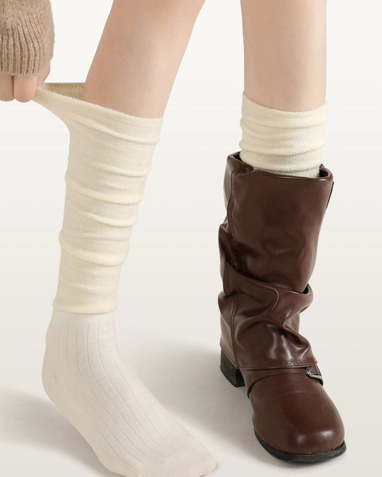 Retro Balletcore Pile Socks