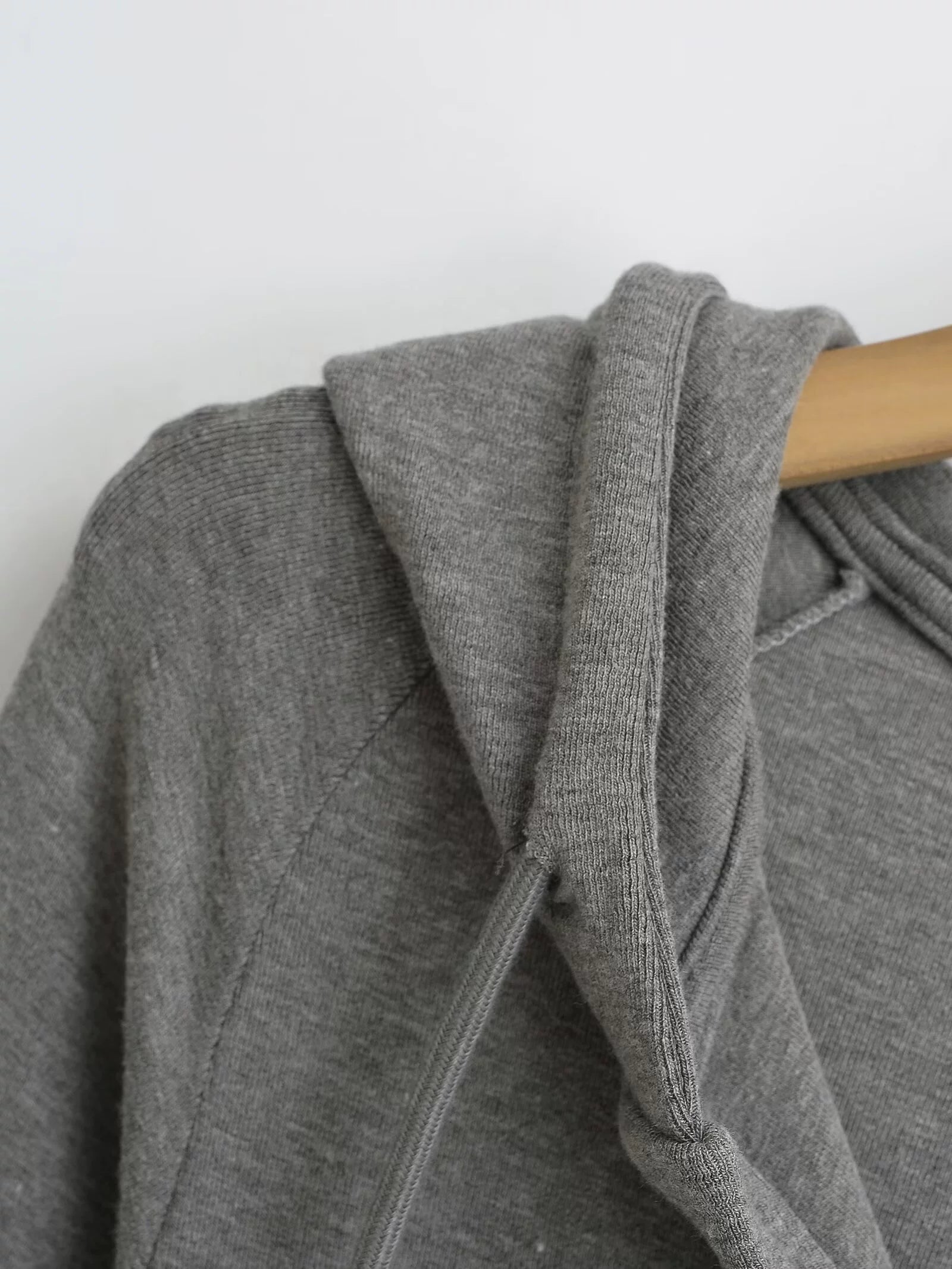 Slim-Fit Hooded Henley Knit Top