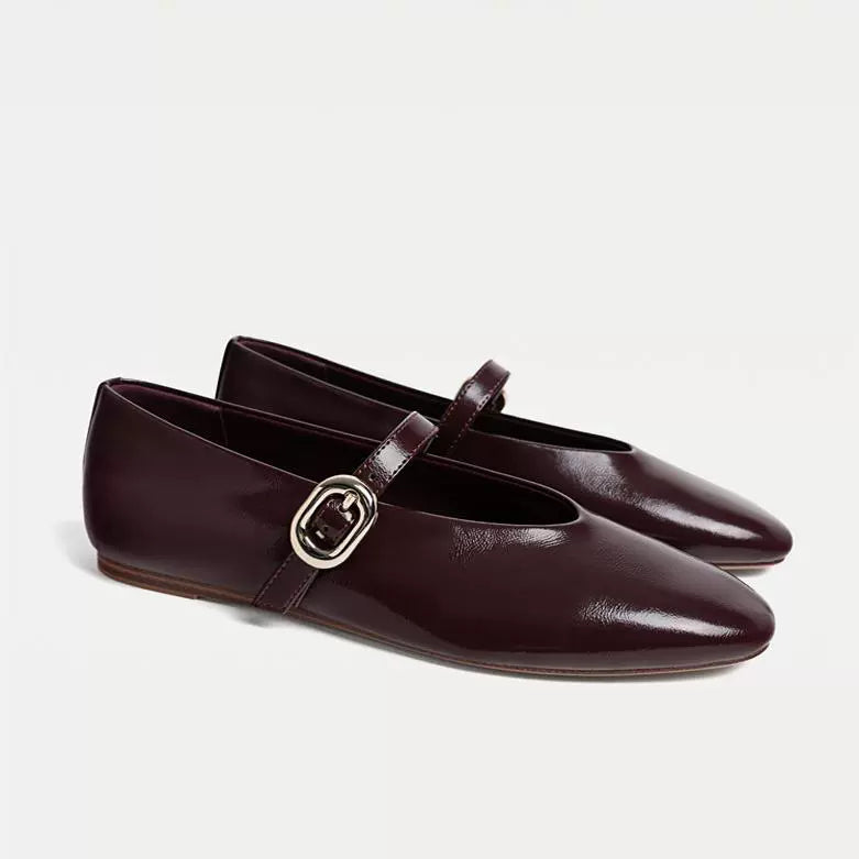 Vintage Burgundy Flats