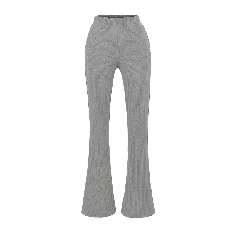 Ribbed Flared Workout Pants