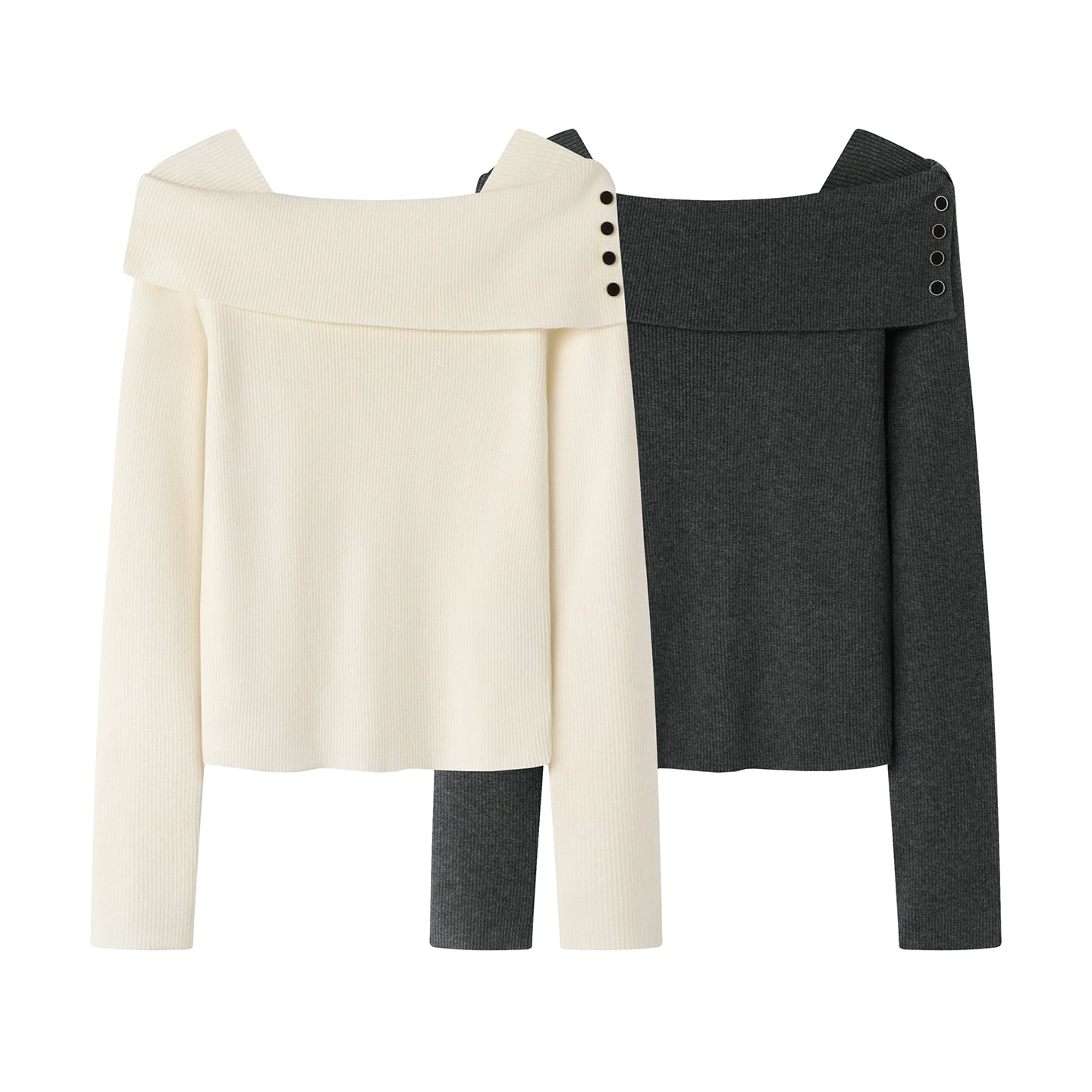 Balletcore Off-Shoulder Knit Top