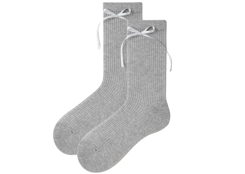 Balletcore Bow Cotton Socks