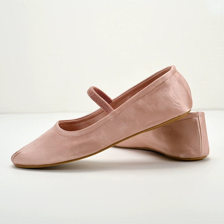 Satin Ballet Flat Mary Jane Shoes