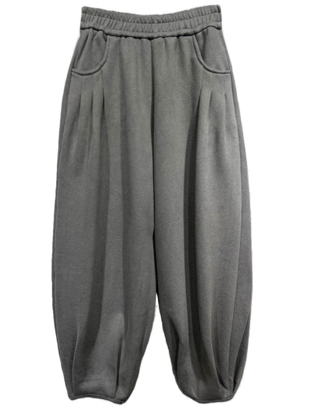 High Waist Loose Pleated Casual Pants