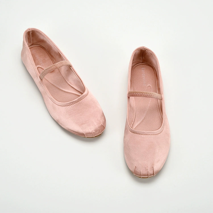 Satin Ballet Flat Mary Jane Shoes