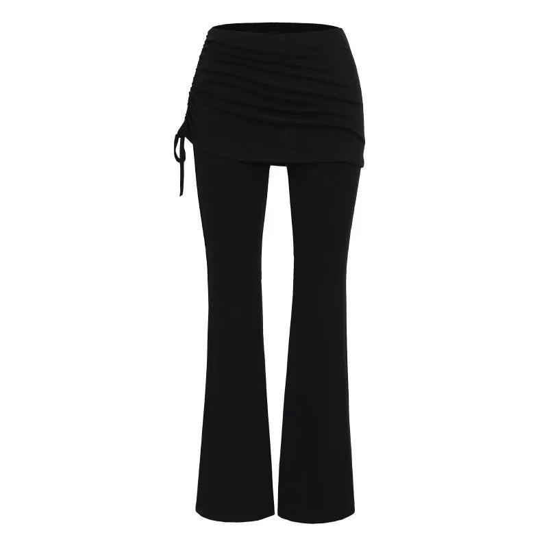 Sicily Ribbed Low Waist Flare Pants