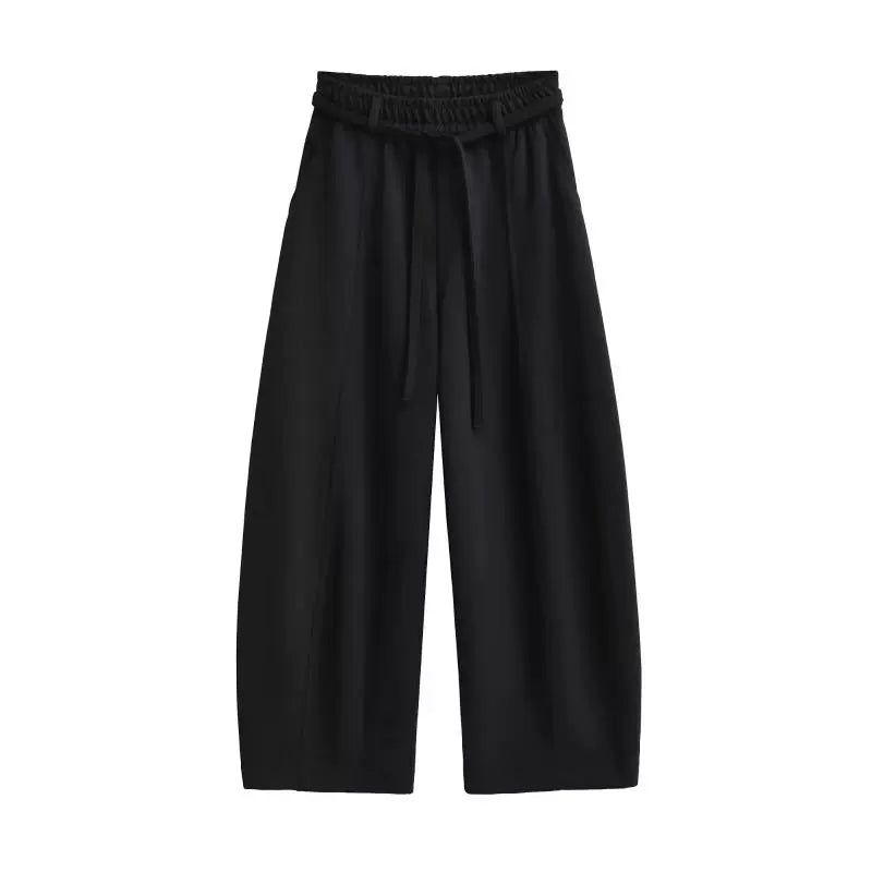 Sicily High Waist Drawstring Wide-Leg Pants
