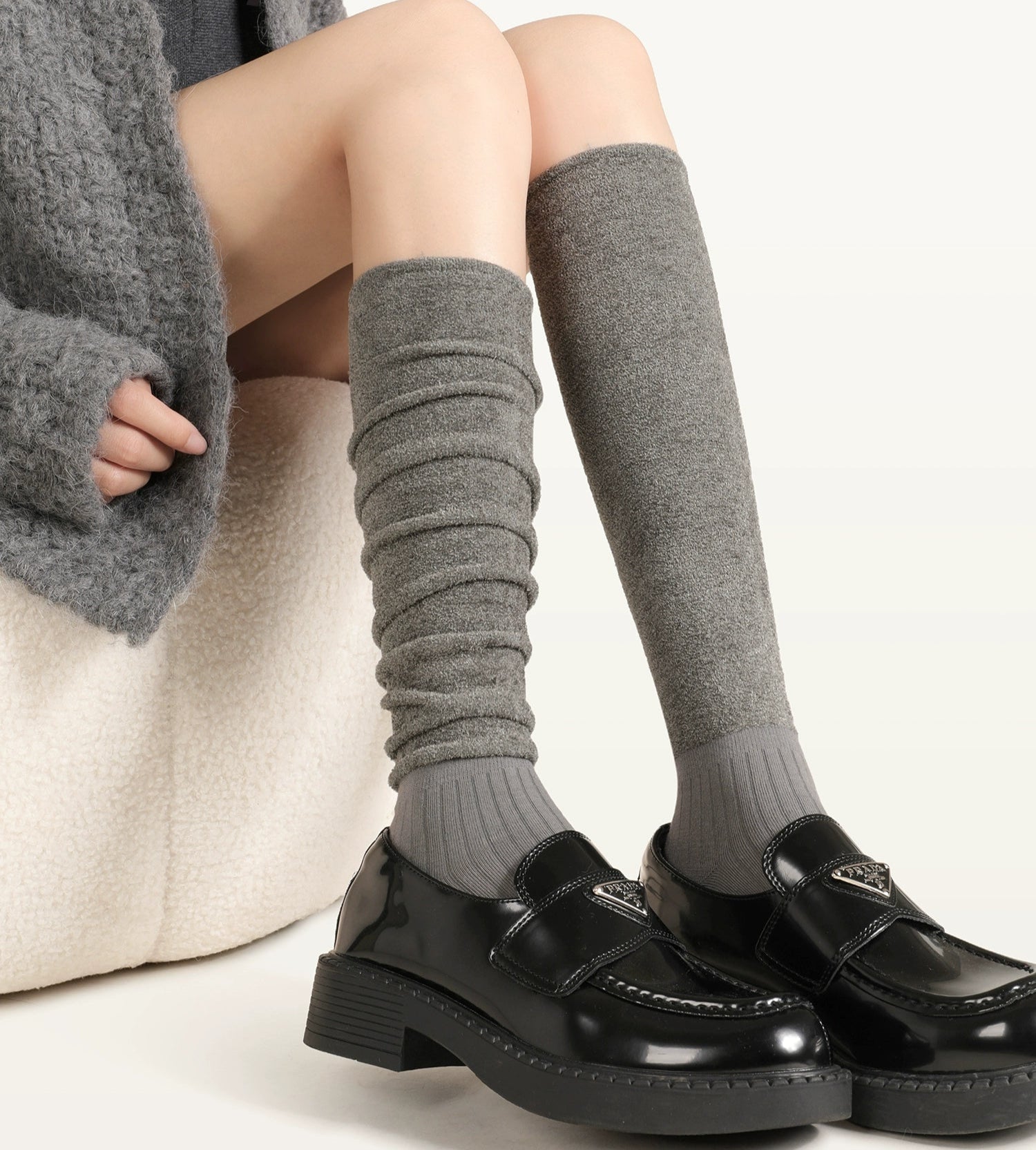 Retro Balletcore Pile Socks