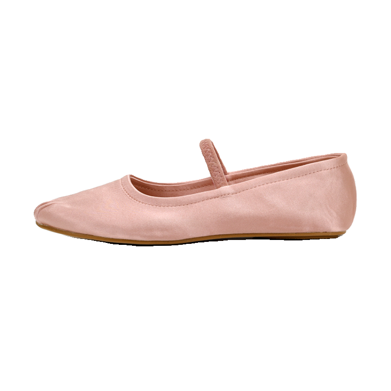 Satin Ballet Flat Mary Jane Shoes