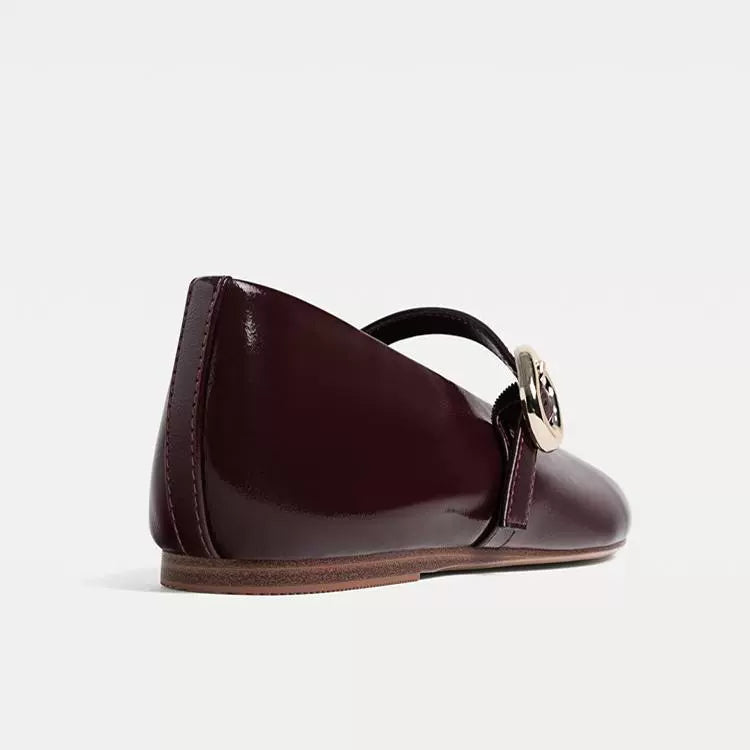 Vintage Burgundy Flats