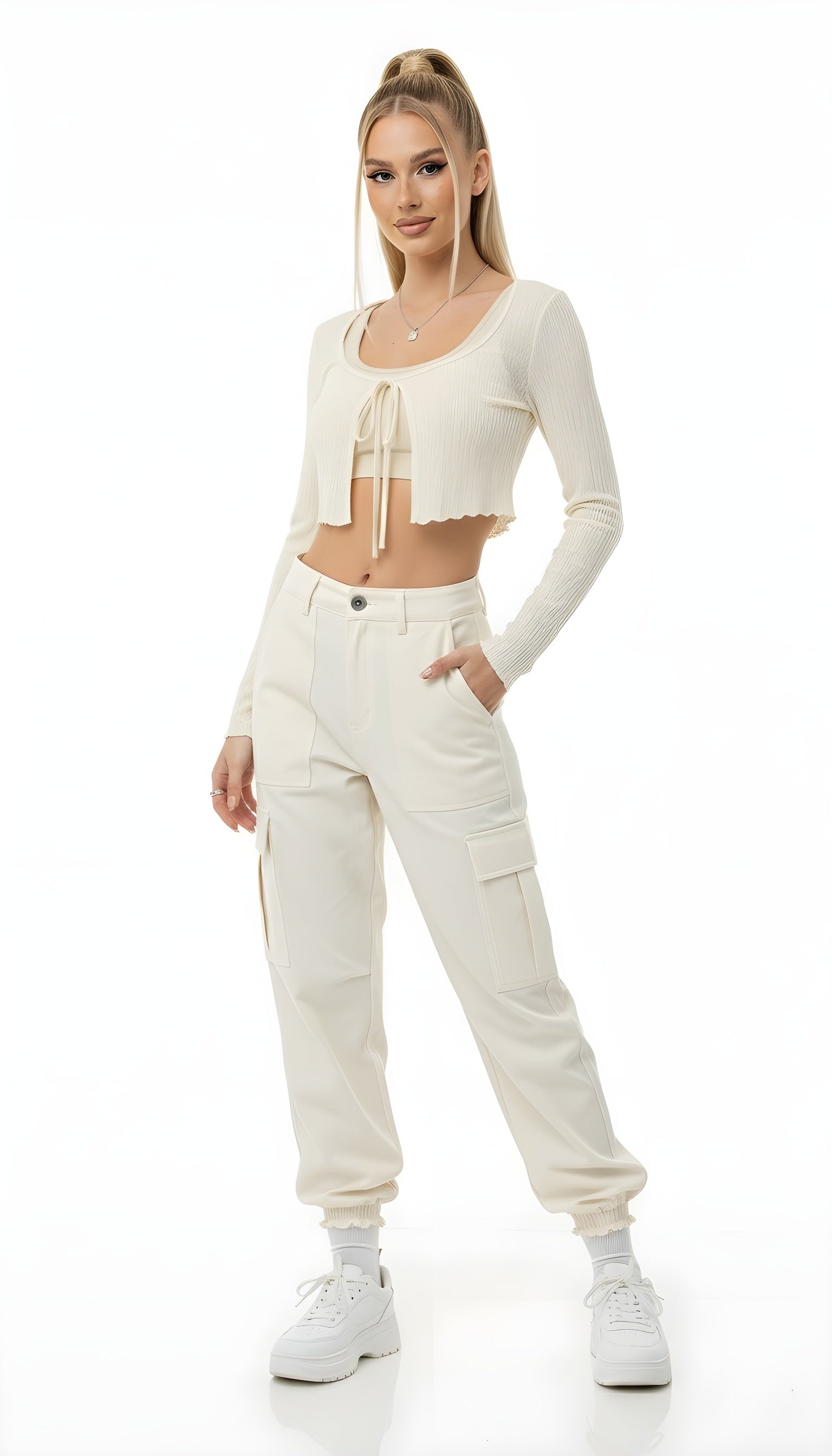 Romantic Thin Knit Crop Cardigan